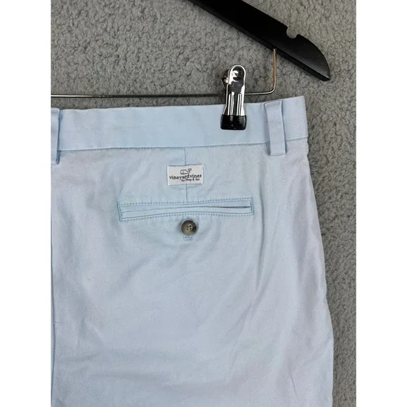 Vineyard Vines Shorts Mens 33 x 11 Sky Blue Performance Stretch Golf Chino Short - Picture 1 of 12